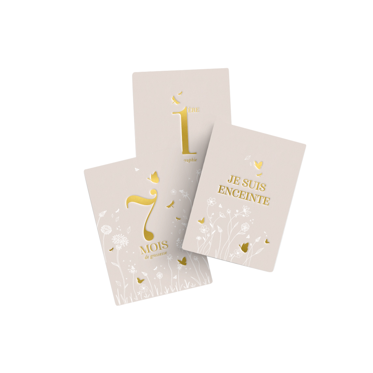 Pregnancy cards - Au jardin